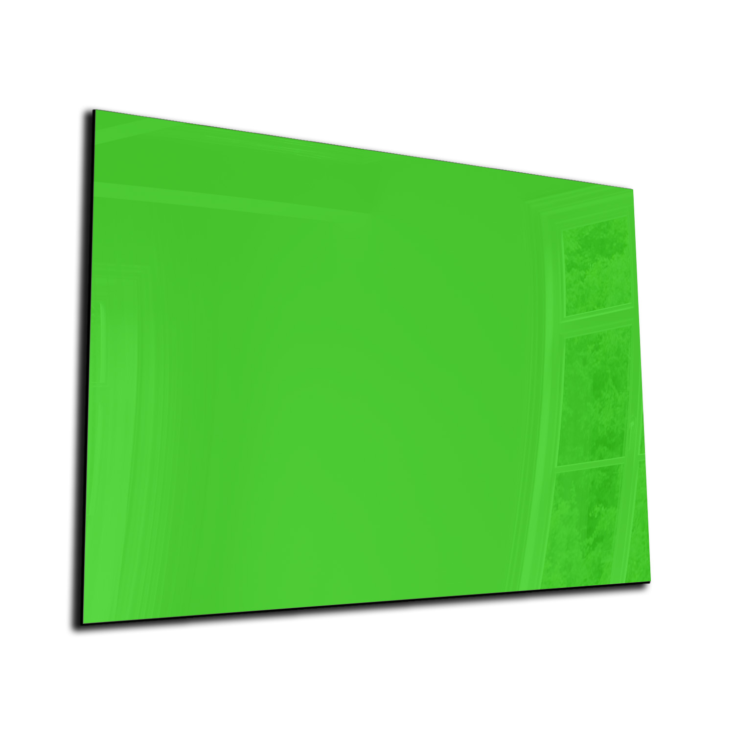 Bediening mogelijk Verenigde Staten van Amerika Entertainment Magneetbord - Glas - Whiteboard - Memobord - Magnetisch - Diverse maten -  Kleur geelgroen - Designglas