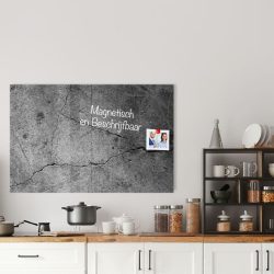 Whiteboard van glas – Magneetbord - Beton