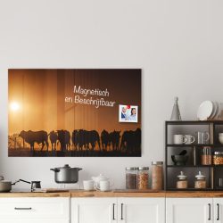 Whiteboard van glas – Magneetbord - Dieren op de horizon