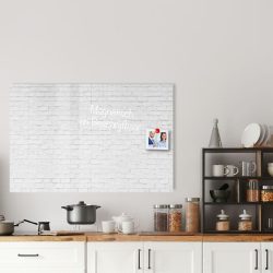 Whiteboard van glas – Magneetbord - Witte stenen