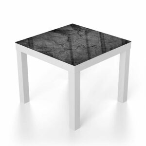 Salontafel 55x55 Zwart Gescheurd Beton