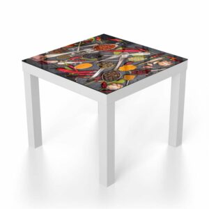 Salontafel 55x55 Kruidenmix op Steen