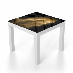 Salontafel 55x55 Gouden Zandexplosie