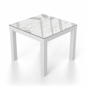 Salontafel 55x55 Witte Stenen Muur