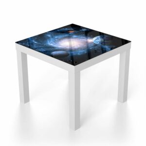 Salontafel 55x55 Planeten van het Zonnestelsel