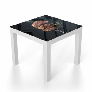 Salontafel 55x55 Biefstuk op Vork