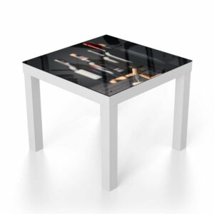 Salontafel 55x55 Wijnfles en Kurken