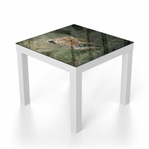 Salontafel 55x55 Luipaard in het Gras