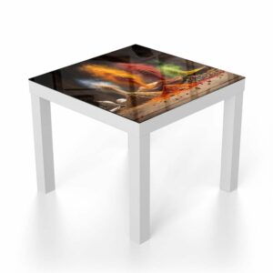 Salontafel 55x55 Specerijenregen op Hout