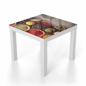 Salontafel 55x55 Specerijen op Steen