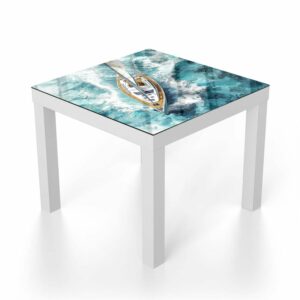 Salontafel 55x55 Waterverf Schilderij Zeilboot