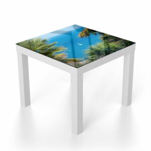 Salontafel 55x55 Zeilboot op Zee