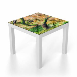 Salontafel 55x55 Mossige Boom in de Herfst