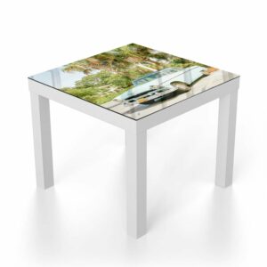 Salontafel 55x55 Chervolet Bel Air Lichtblauw