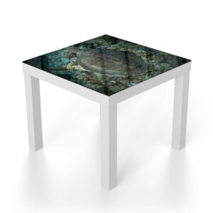 Salontafel 55x55 Schildpad en Koraal