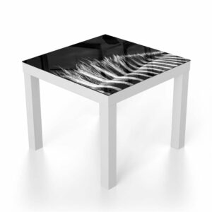 Salontafel 55x55 Zwart-Wit Zebra