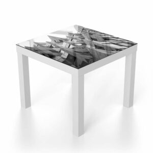 Salontafel 55x55 Zwart-Wit Architectuur