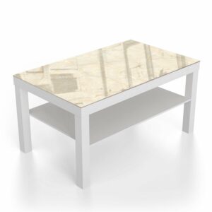 Salontafel 90x55 Zacht Beige Marmer