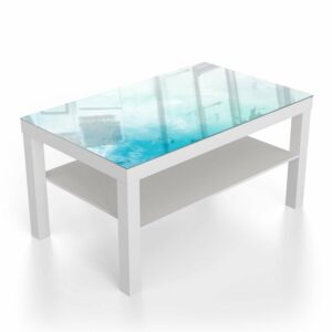 Salontafel 90x55 Blauwe Waterverf