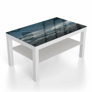 Salontafel 90x55 Bergtoppen in de Winter