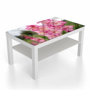 Salontafel 90x55 Roze Gladiolen