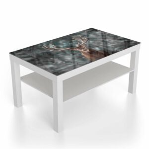 Salontafel 90x55 Edelhert in de Winter