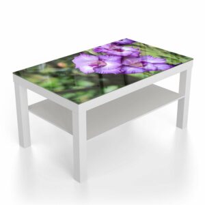 Salontafel 90x55 Paarse Gladiolen