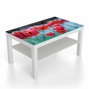 Salontafel 90x55 Rode Tulpen