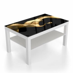 Salontafel 90x55 Elegante Gouden Vloeistof