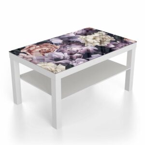 Salontafel 90x55 Bloemen Patroon van Waterverf