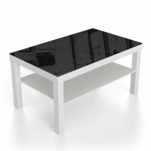 Salontafel 90x55 Zwart kiezelstenen