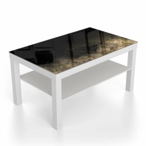 Salontafel 90x55 Gouden Glitter Poeder