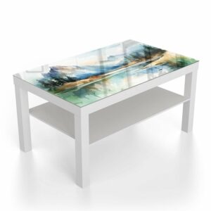 Salontafel 90x55 Waterverf Schilderij Landschap