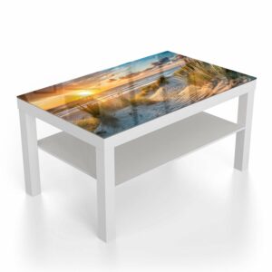 Salontafel 90x55 Zonsondergang bij Duinen