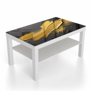 Salontafel 90x55 Gouden Verf Streek