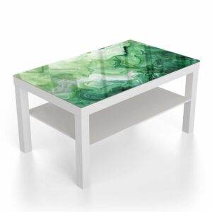 Salontafel 90x55 Groene Waterverf Textuur