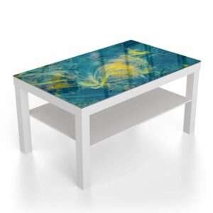 Salontafel 90x55 Abstracte Verf Golven