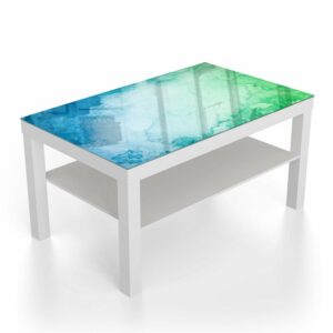 Salontafel 90x55 Groen-Blauwe Waterverf