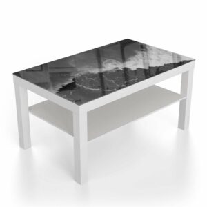 Salontafel 90x55 Zwart-Wit Surfer