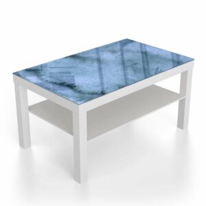 Salontafel 90x55 Waterverf Schilderij Blauw