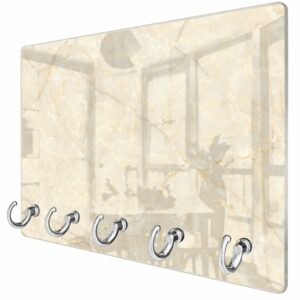 Sleutelhanger Zacht Beige Marmer