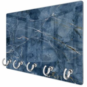 Sleutelhanger Oceaanblauw Marmer