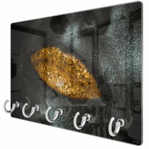 Sleutelhanger Gouden Glitterlippen