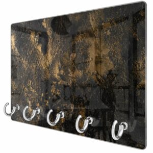 Sleutelhanger Black-Gold Textuur