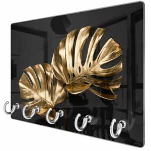 Sleutelhanger Luxueuze Gouden Monstera Bladeren