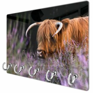 Sleutelhanger Schotse Hooglander Tussen de Bloemen