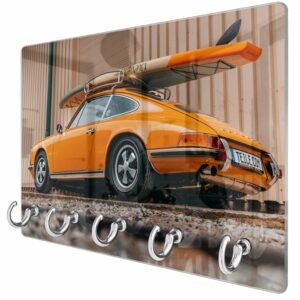 Sleutelhanger Porsche met Surfboard