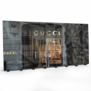 Kapstok van Glas Gucci Winkel