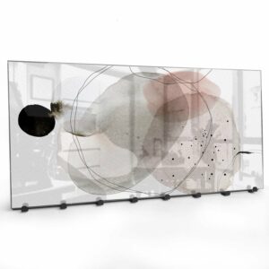 Kapstok van Glas Abstract Waterverf Ontwerp