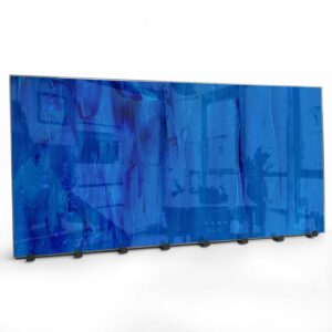 Kapstok van Glas Blauw Abstractie